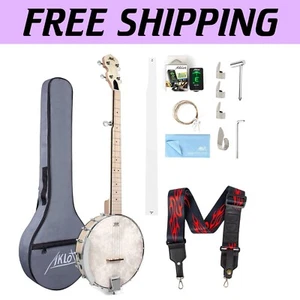Complete 5-String Maple Banjo Kit with Remo Head - Ideal for Beginners & Pros - Picture 1 of 11