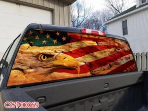 Camioneta pickup bandera americana SUV ventana trasera gráficos calcomanía envoltura tinte #69 - Imagen 1 de 6