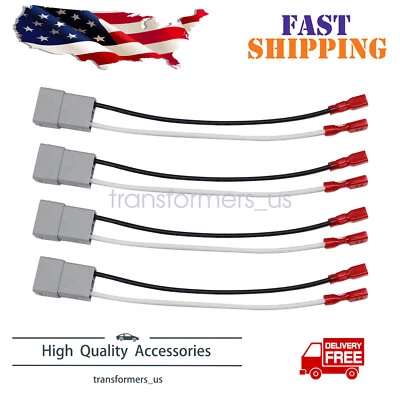 4x Speaker Connector Harness Adapter For Honda Accord 1982-2020 1986-2020 Civic - Image 1 of 4