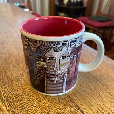 Taza de café vintage Laurel Burch inspirada en África gatos Foto 1 de 4