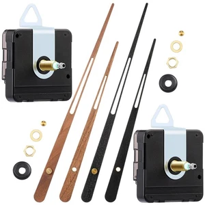 2 Stück hohes Drehmoment Langschaftuhrwerk Uhrwerk mit Holzzeigern... - Bild 1 von 7