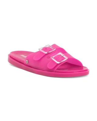 MELISSA Wide Jelly Slide Sandals,  Pink, Women Size 6  NEW - Image 1 of 4