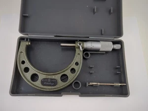 MITUTOYO 2-3" Outside Micrometer .0001" Carbide Faces Ratchet Thimble No.103-217 - Picture 1 of 9