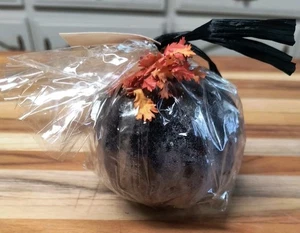 Habersham Candle Co. Wax Pottery Sculpted Midnight Pumpkin NEU - Bild 1 von 4