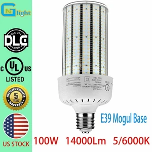 LED Corn Light 100W Warehouse Garage Factory 5000K Replace 400W HID HPS MH Bulb - Picture 1 of 14