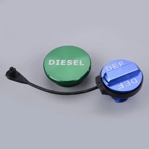 (Diesel Fuel Cap) and (DEF Cap) FIT FOR Ram 1500 2500 3500 2013-2018 Part - Picture 1 of 5