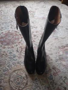 Leather Horse Riding Boots Size 4, - Picture 1 of 5
