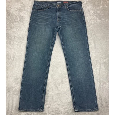 Pantalones de mezclilla para hombre Urban Pipeline SuperFlex 38x34 calce regular azul elástico Foto 1 de 4