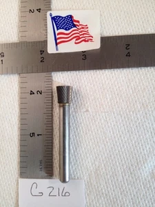 1 REBABA DE CARBURO DE VÁSTAGO HALCÓN/SGS 1/4" NUEVA SN-2 CORTE ÚNICO CORTE FINO (G216) - Imagen 1 de 4