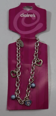 EETOP Pulsera Cadena Eslabón Plata Dije Cuentas Corazón Azul Joyería de Claire Foto 1 de 4