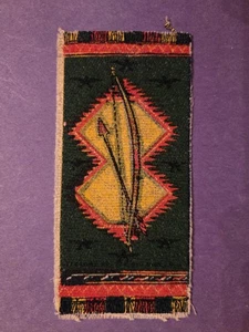 1912 B70 Tobacco Coarse Felt Rug - Indian Blankets Series - Bow & Arrow Green - Picture 1 of 1