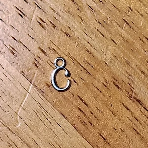 Stainless Steel Letter 'c' DIY Charm - Picture 1 of 2