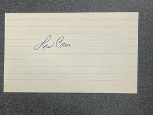 LES CAIN (1968) autographed 3 x 5 index card MLB Guaranteed Pass - Picture 1 of 1
