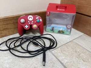 Nintendo Switch PDP Wired Gamecube Controller Super Mario Red CIB Complete - Picture 1 of 5