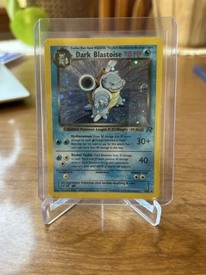 Pokémon TCG Dark Blastoise 3/82 Holo Rare SWIRL LP - Image 1 of 2