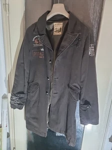LA MARTINA HERREN KNÖPF KURZ MANTEL DUBAI HERBST POLO STICKEREI ÜBERGANG BRAUN - Bild 1 von 11