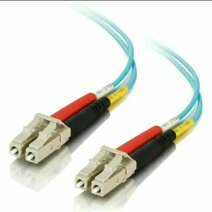 C2G Legrand 25m / 82 ft LC-LC 10Gb 50/125 Duplex Multimode OM3 Fiber Cable - NEW - Afbeelding 1 van 2