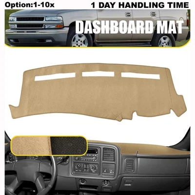 Cubierta de tablero para Chevrolet Avalanche 2001-06 tablero de instrumentos tablero cubierta alfombrilla beige Foto 1 de 4