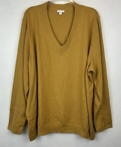 J Jill Pullover Damen 4X Baumwollmischung V-Ausschnitt Kuschelige Tunika Gelb - Bild 1 von 7