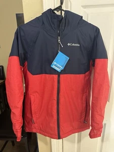 Columbia Alpine Action II Jacket Youth Lg 14-16 Exclusive Color Way Blue/Red New - Picture 1 of 24