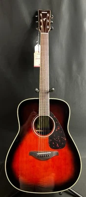 Yamaha FG830TBS Solid Top Dreadnought Acoustic Guitar Tobacco Sunburst - Image 1 of 4