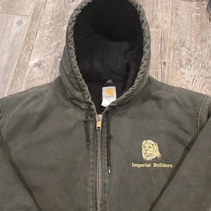 Vintage Carhartt Distressed Embroidered Hooded Jacket Lion J130 MOS Men’s XL - Bild 1 von 17