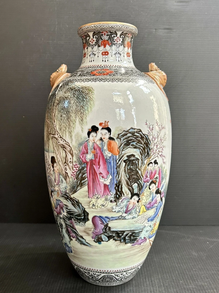 花卉　瓶　中国 1900 - 1940 年中国古董多色瓷器及陶器花瓶| eBay