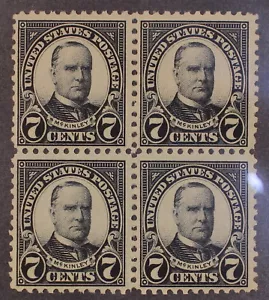 Scott 559 - 7 Cents McKinley - postfrisch - 4er Block - SCV - 65,00 $ - Bild 1 von 1