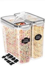 Cereal Containers Storage Food Containers & Cereal Dispenser Utopia Kitchen - Picture 1 of 7