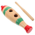  Children's Percussion Instrument Sand Hammer Rattle Wooden Guiro