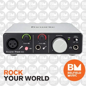 Focusrite iTrack Solo Lightning Audio Interface for iPad, Mac & PC - Brand New - Picture 1 of 4