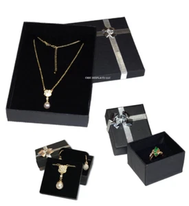 100pc Jewelry Gift Boxes 50-Ring 40-Earring/Pendant 10-Necklace Gift Boxes - Picture 1 of 4