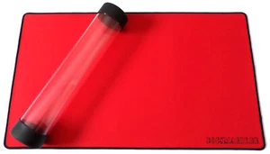 Docsmagic.de Premium Playmat + Tube Big Transparent Red - 60 x 34 cm - Spielmatt - Picture 1 of 10
