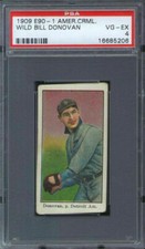1909 E90-1 American Caramel Wild Bill Donovan PSA 4 Detroit Tigers