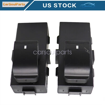 Interruptor de ventana eléctrica trasero izquierdo y derecho para Buick Enclave Chevy Silverado 1500 GMC Foto 1 de 4
