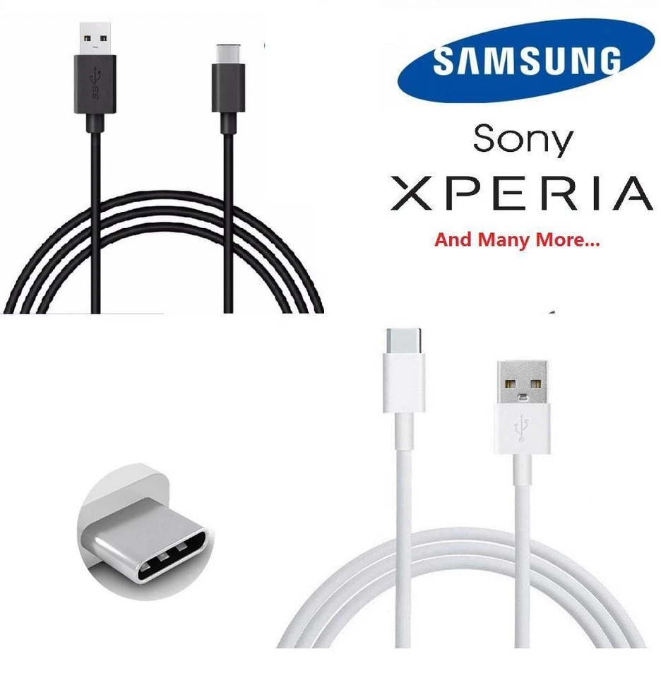 For Samsung Galaxy S8 / S8+ Plus Type C USB-C Sync Charger Charging Power Cable - Изображение 1 из 1