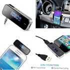 3.5mm In-car FM Transmitter Radio Audio Adapter for iPhone Samsung iPod iPad MP3