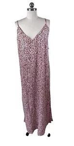 Old Navy Maxikleid Damen XL Neu mit Etikett braun abstrakt ärmellos Strand Boho Reise - Bild 1 von 13