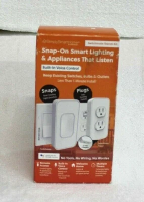 Snap-On Smart Lighting & Appliances That Listen Switchmate Starter Kit NEW  - Image 1 of 4