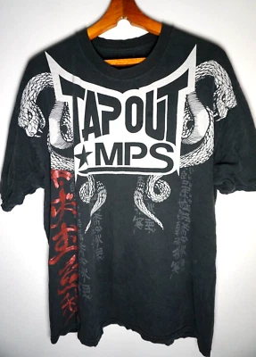 Vintage Y2K Tap Out MPS T Shirt Large Mens UFC Affliction Grunge Skate Tee - Image 1 of 4