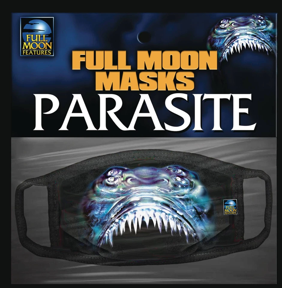 Full Moon Features PARASITE Cloth Face Mask Horror Charles Band New - Image 1 of 1