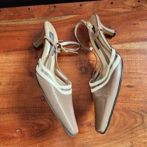 y2k slingback pointed kitten heels size 39 UK 6 jacques vert - Picture 1 of 5