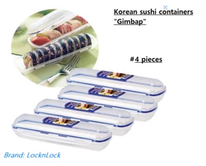Lock&Lock Portable Kimbap Container/ Korean Style Sushi lunch box case, 4 Pieces - Picture 1 of 3