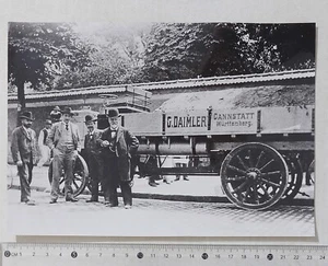 41548 Foto d'epoca 923 - G. Daimler e W. Maybach con un camion Daimler 5t - 1898 - Picture 1 of 4