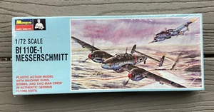 MONOGRAM 1/72 WW II GERMAN BF 110E-1 MESSERSCHMITT VINTAGE MODEL KIT # PA-162 FS - Picture 1 of 10