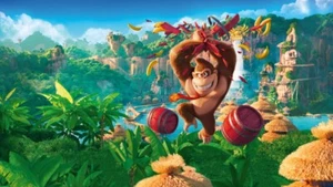 Vlies Fototapete Tapete Poster DONKEY KONG SUPER MARIO BROS + KLEISTER SM4 - Bild 1 von 1