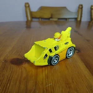 Paw Patrol Rubble True Metal Diecast Truck Car 1:55 Scale Vehicle - Picture 1 of 18