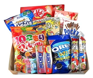 "Japanese Treats" GIFT BASKET/ BOX  for All Occasions or Care Package - Picture 1 of 2