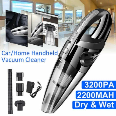 120W Hand-Held Portable Vacuum Vacuum Cleane Car Rechargeable Home Wet & Dry  - Image 1 of 4
