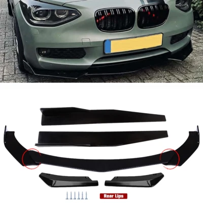 Coupe Sedan Car Front Bumper Lip Spoiler Splitter Body Kit Universal For BMW Foto 1 de 4